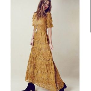 For Love & Lemons Sienna Maxi Dress RARE!! XS